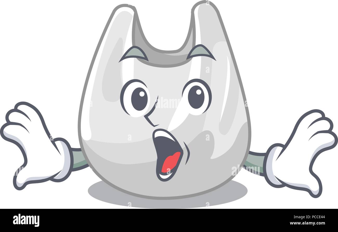 Surprised plastic bag mascot cartoon Stock Vector Image & Art - Alamy