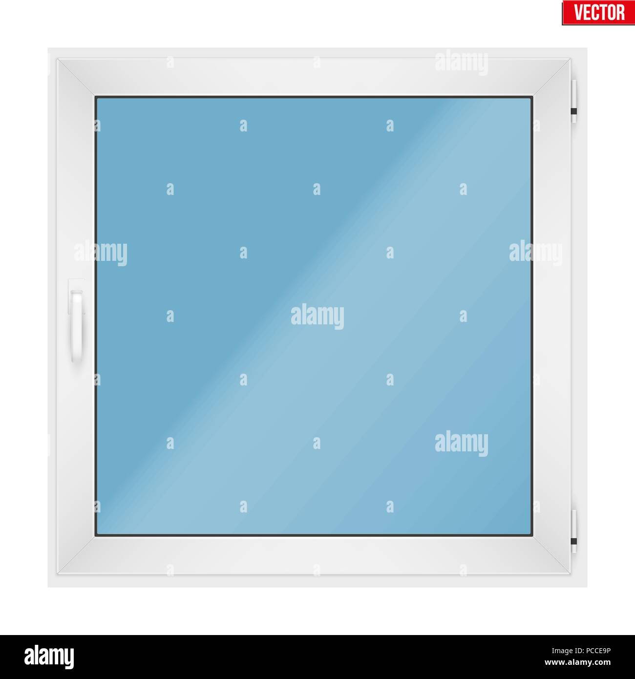 Square PVC window with one sash Stock Vector Image & Art Alamy