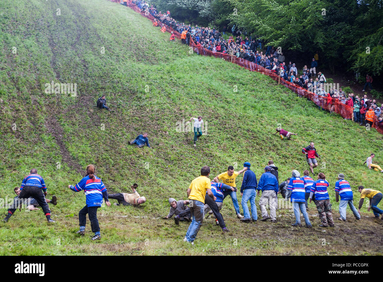Cheese Rolling Festival Unusual Event Held Annually At Coopers