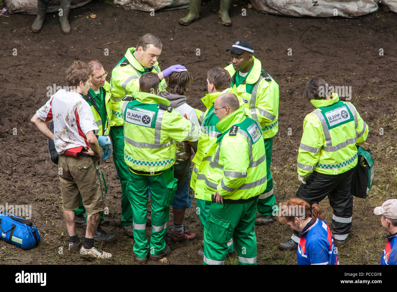 Cheese rolling festival coopers hill hires stock photography and