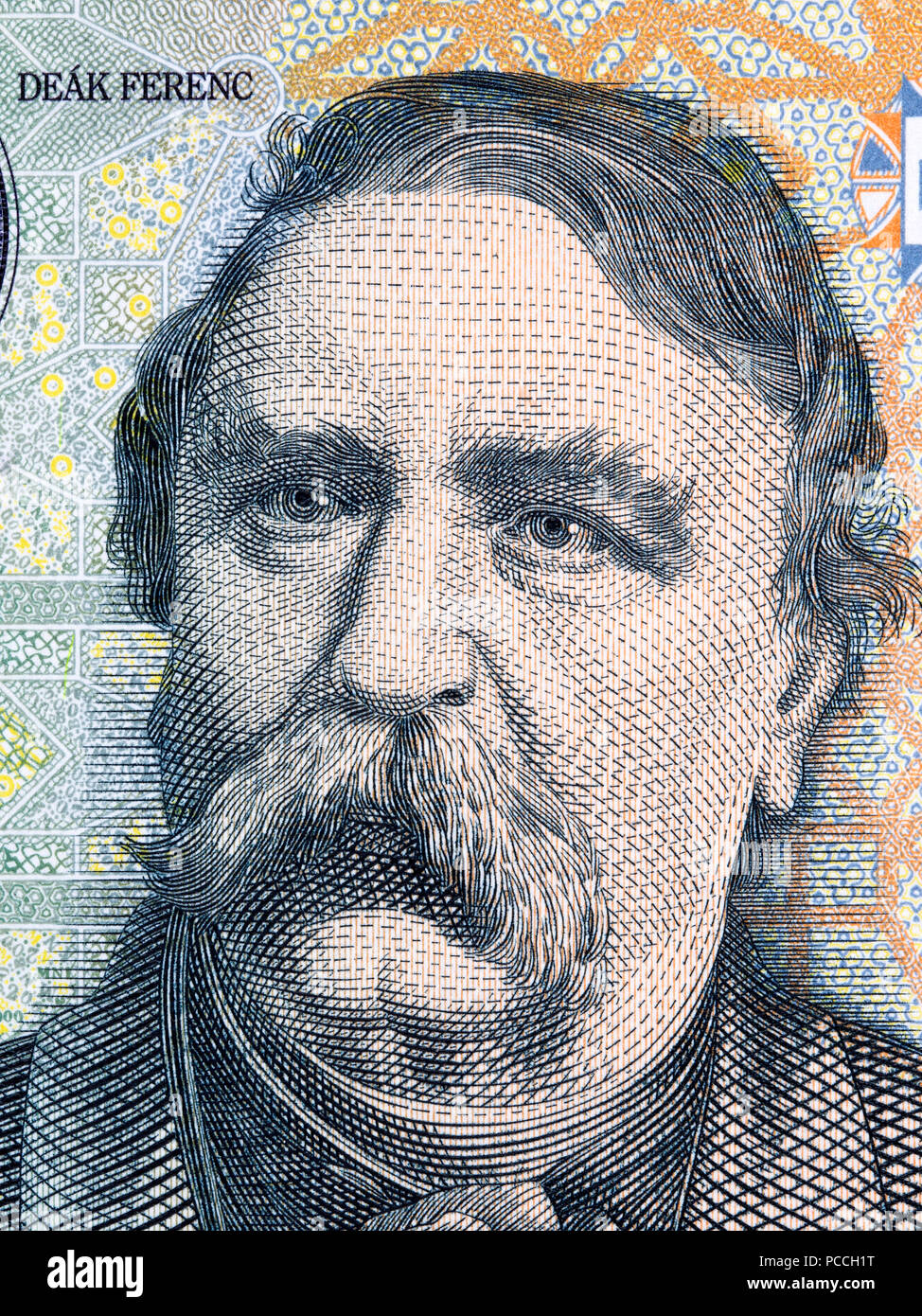 Ferenc Deak portrait from Hungarian money Stock Photo Alamy