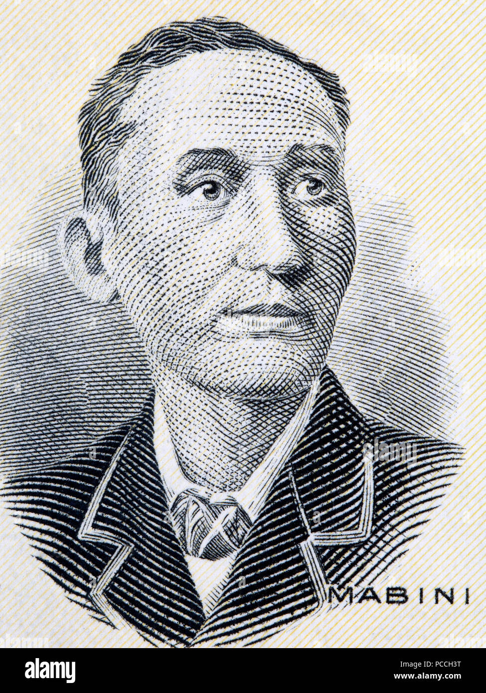 Apolinario Mabini portrait from Philippine money Stock Photo