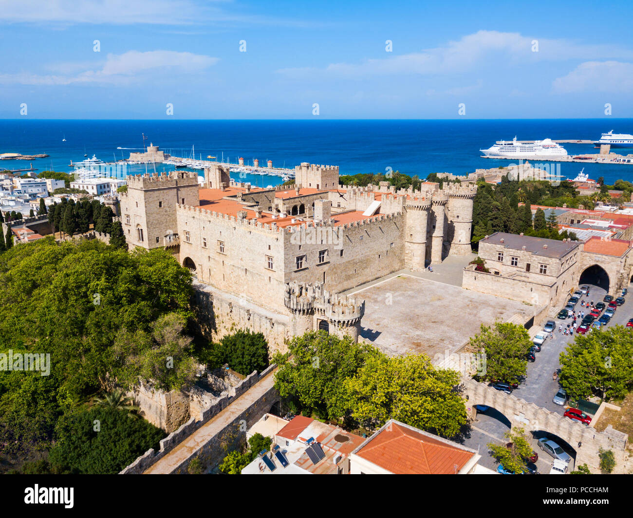Aerial view rhodes island hi-res stock photography and images - Alamy