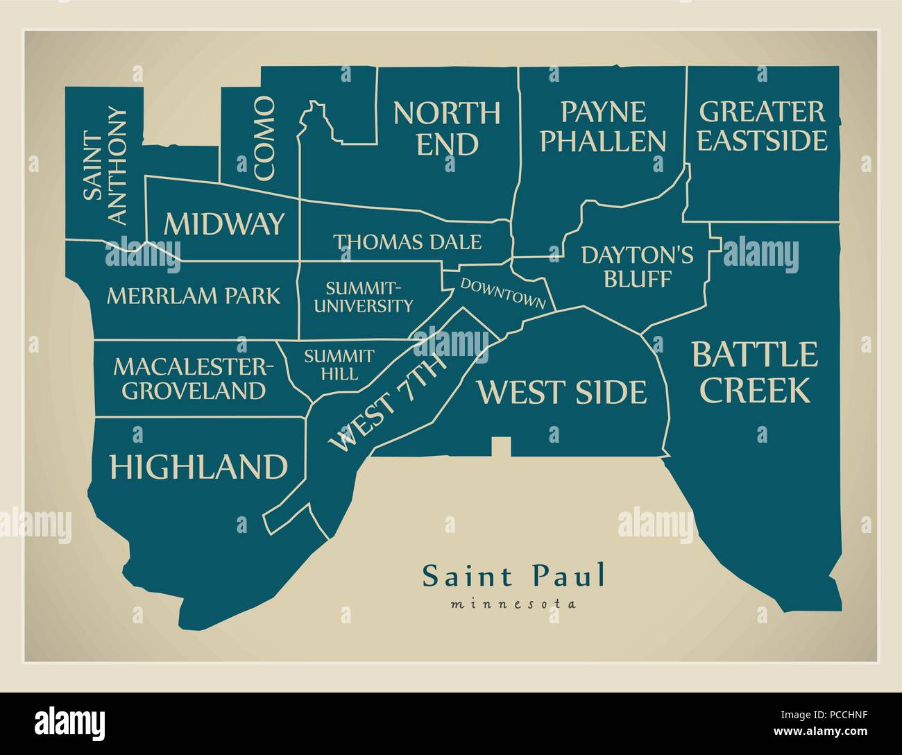 Historic Map - St. Paul, MN - 1867