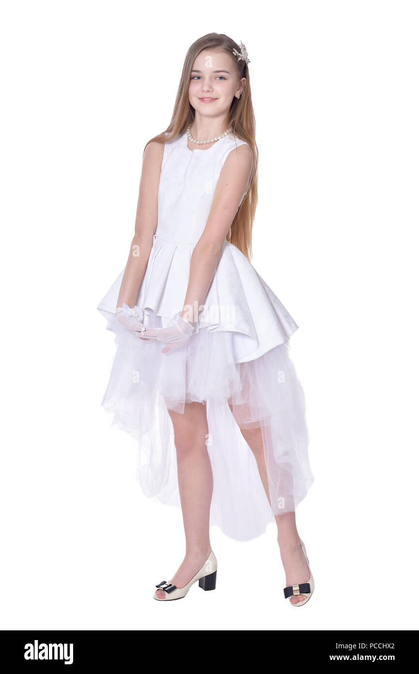 Happy little girl in carnival costume Stock Photo - Alamy