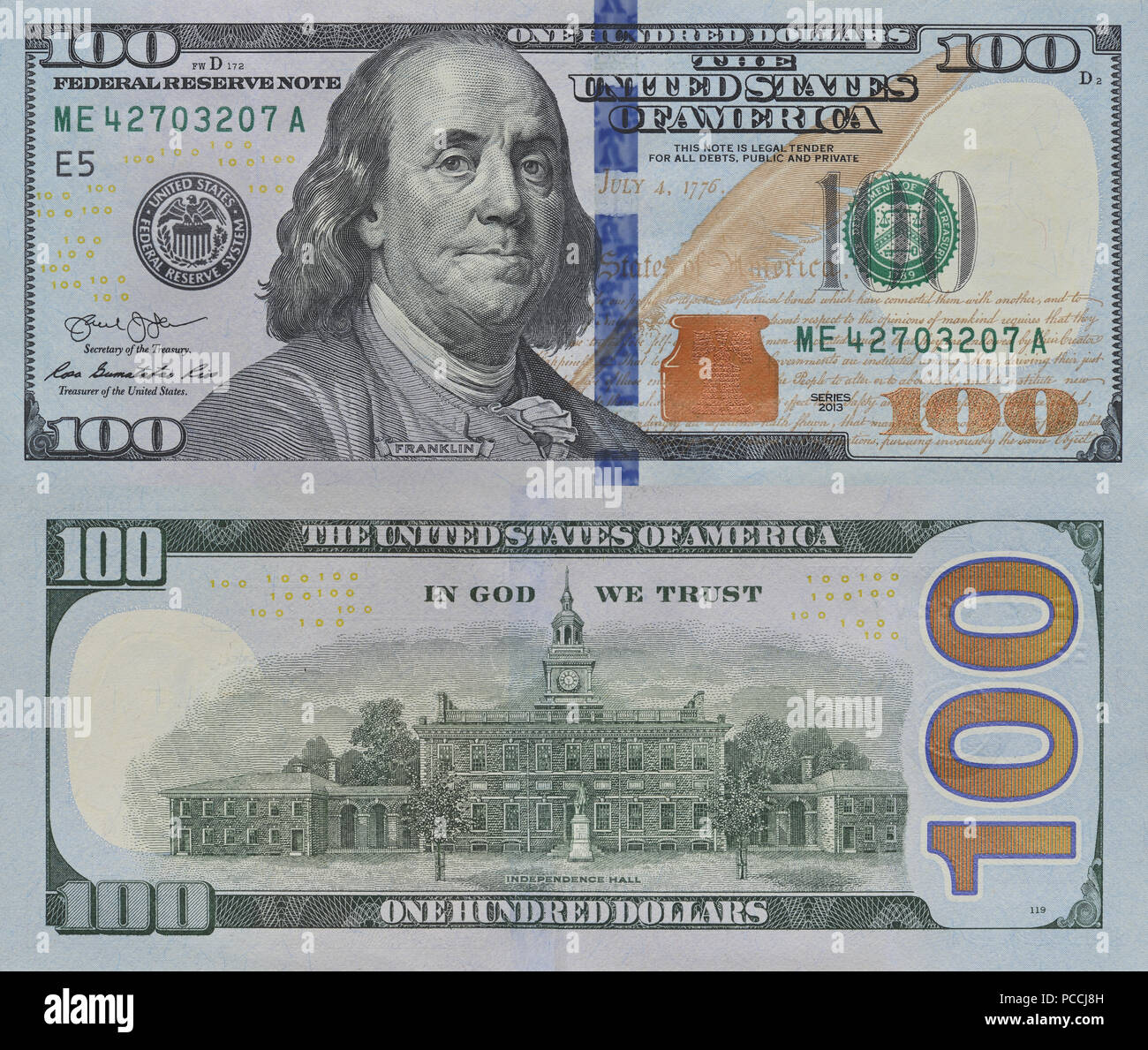 100 Dollar Bill Front High Resolution Stock Photography And Images Alamy