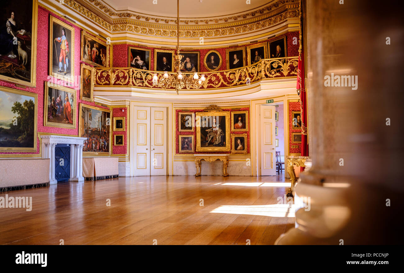 Interior of Goodwood House, West Sussex Stock Photo