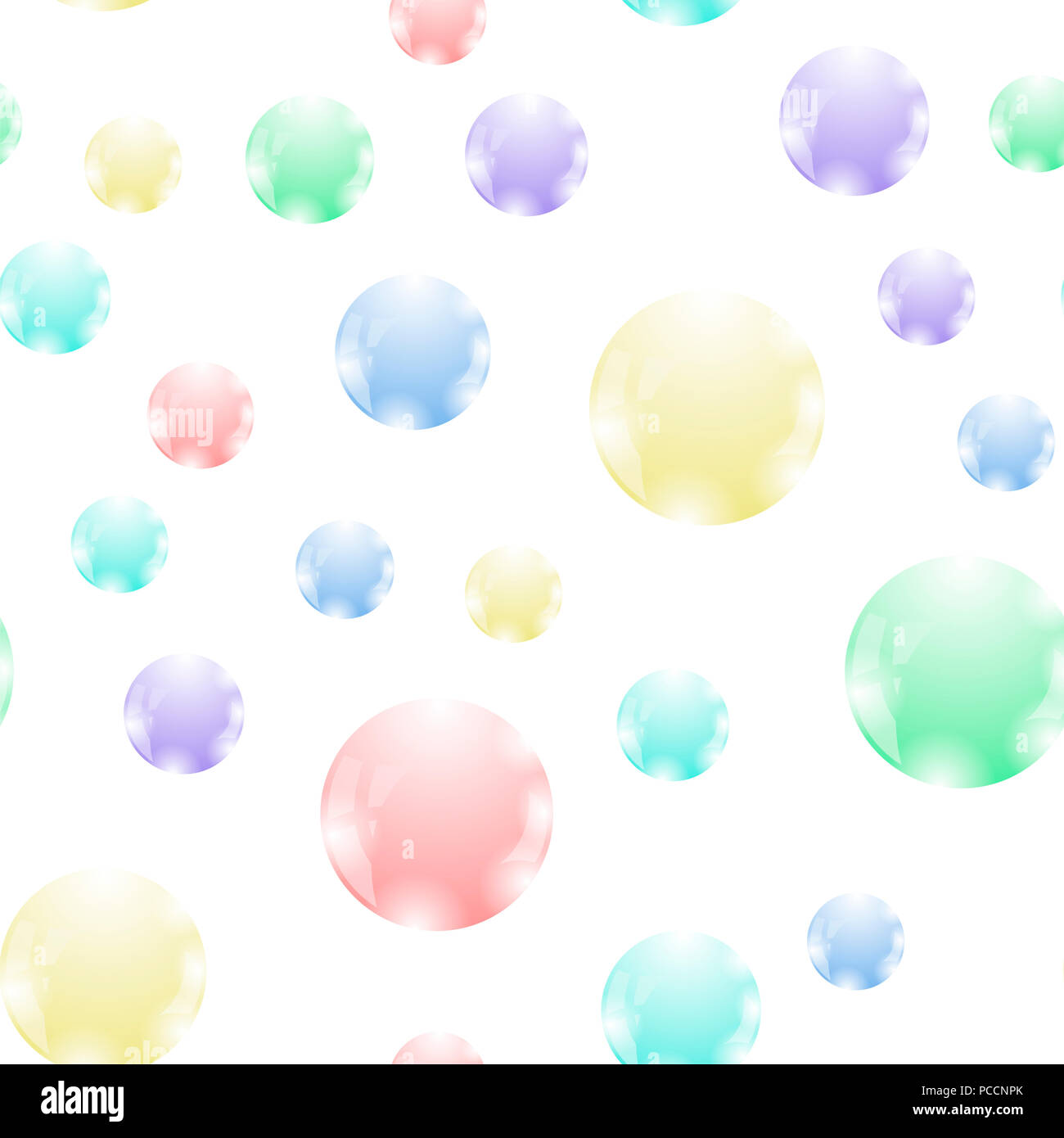 Colored Soap Bubbles Seamless Pattern Stock Photo Alamy