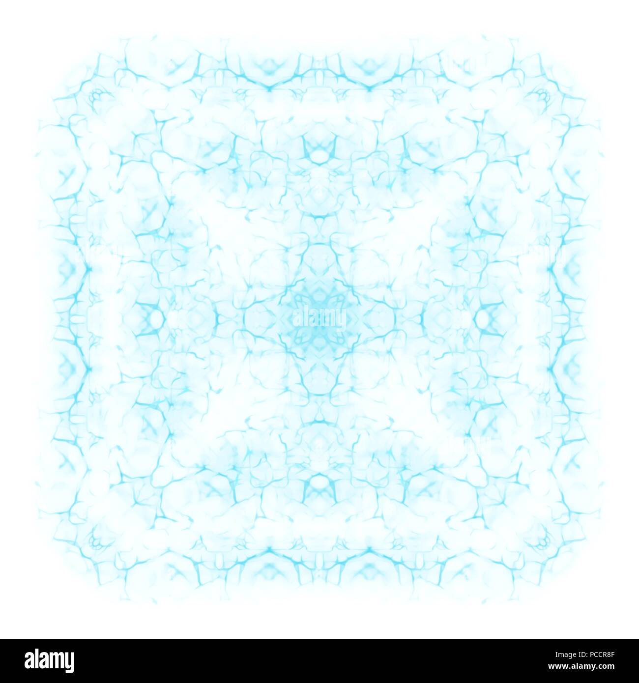 blue ornate porcelain tile background pattern, vector illustration Stock Vector