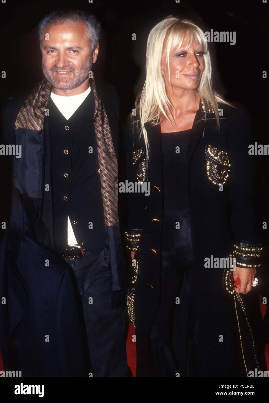 Gianni Versace and Donatella Versace 1984 Photo By John  Barrett/PHOTOlink.net /MediaPunch Stock Photo - Alamy