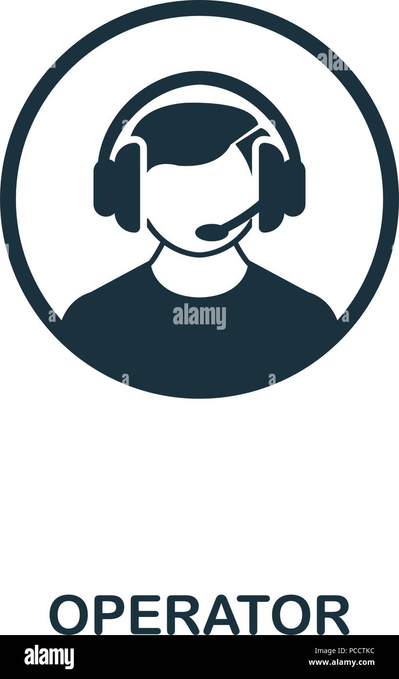 Operator creative icon. Simple element illustration. Operator concept