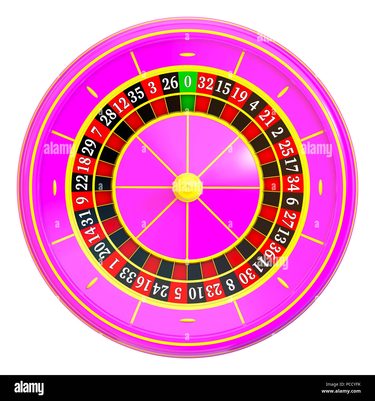 Casino roulette wheel Stock Photo