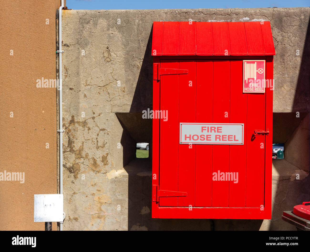 Fire hose reel hi-res stock photography and images - Alamy