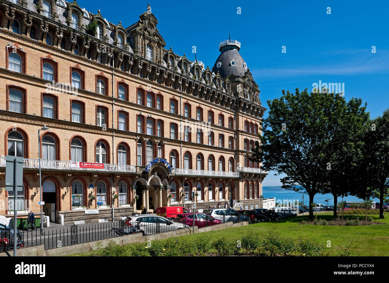 The Grand Hotel in summer Scarborough North Yorkshire England UK United