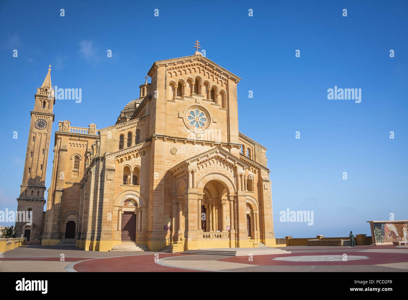 Basilica of the Blessed Virgin Of Ta' Pinu, Gozo, Malta Stock Photo