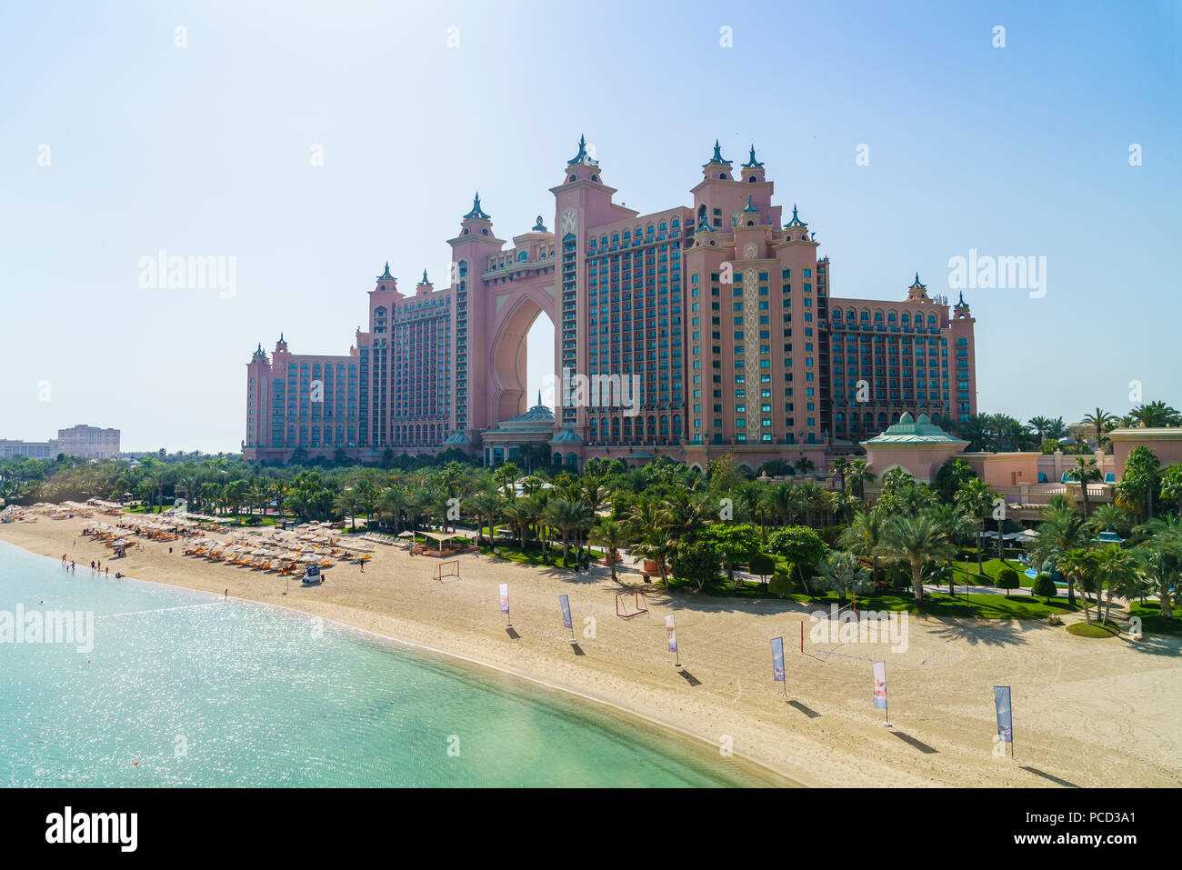 Atlantis, The Palm, a luxury hotel on the man-made Palm Jumeirah island, Dubai, United Arab Emirates, Middle East Stock Photo