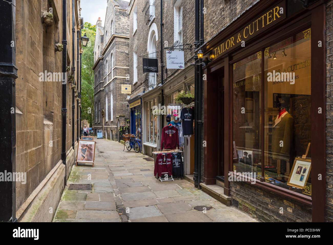 Shops in All Saints Passage, Cambridge, Cambridgeshire, England, United Kingdom, Europe Stock Photo