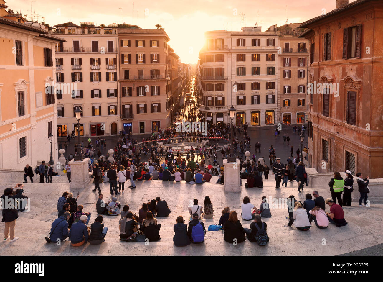 View From Spanish Steps At Sunset Piazza Di Spagna Rome Lazio Italy Europe Stock Photo Alamy View From Spanish Steps At Sunset Piazza Di Spagna Rome Lazio Italy Europe Stock Photo Alamy