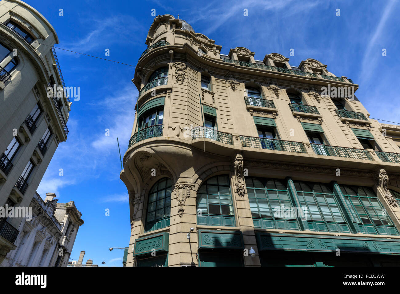 Colonial buildings, historic Ciudad Vieja, Old Town, Montevideo, Uruguay, South America Stock Photo