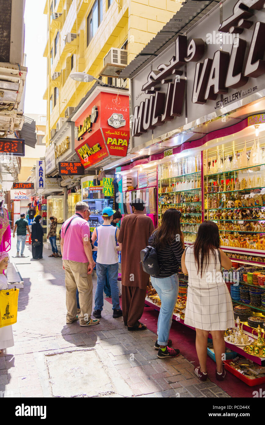 The Gold Souk, Al Ras, Deira, Dubai, United Arab Emirates, Middle East