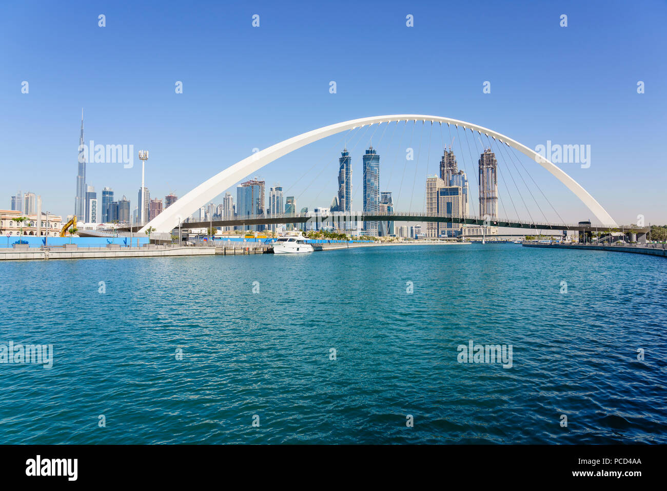 Tolerance Bridge, a new pedestrian bridge spanning Dubai Water Canal ...