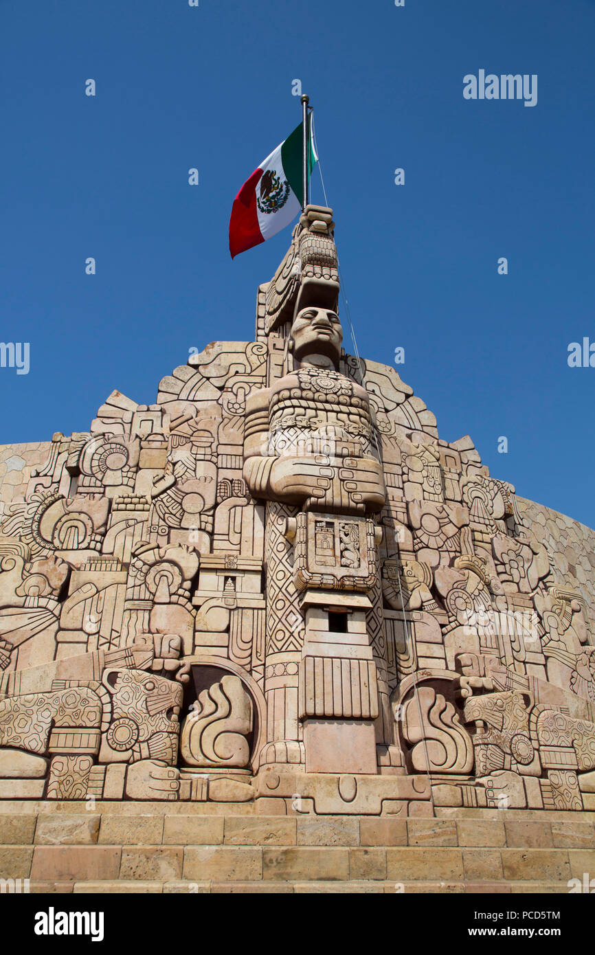 Monument to the Patria (Homeland), sculpted by Romulo Rozo, Merida, Yucatan, Mexico, North America Stock Photo