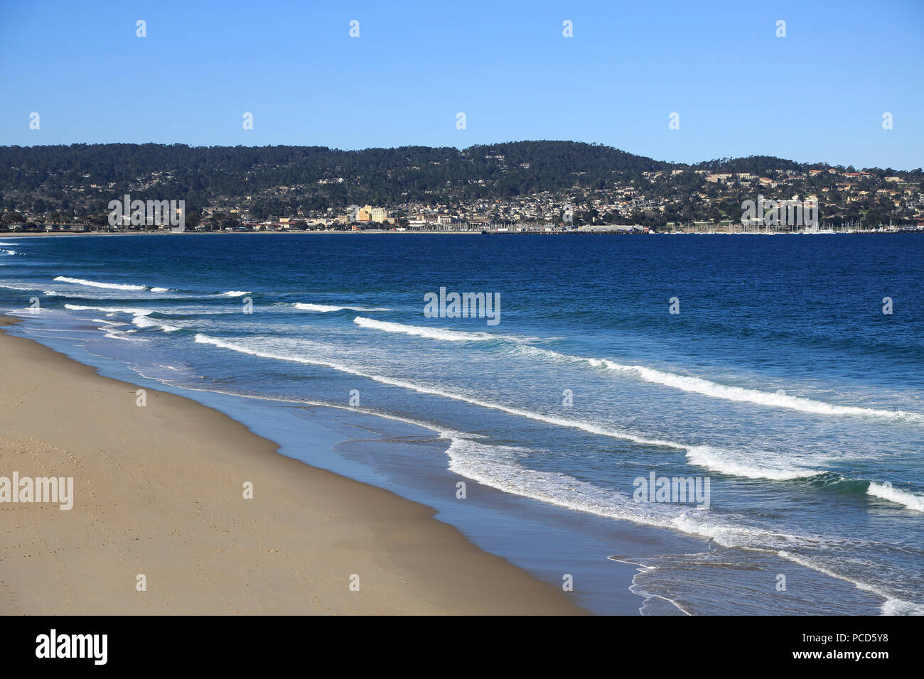 Beach, Monterey Bay, Peninsula, Monterey, Pacific Ocean, California, United States of America, North America Stock Photo