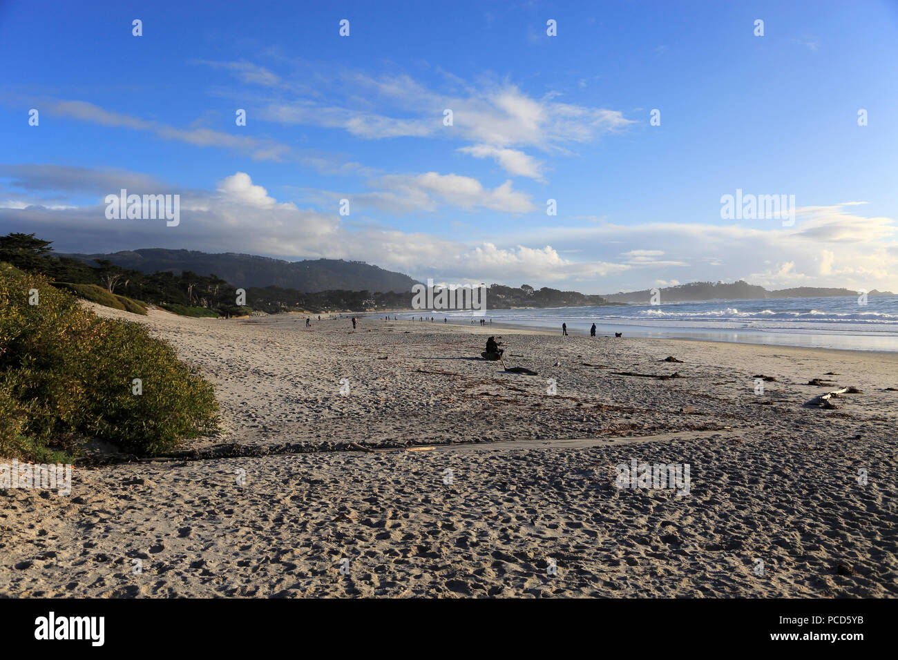 Beach, Carmel by the Sea, Monterey Peninsula, Pacific Ocean, California, United States of America, North America Stock Photo