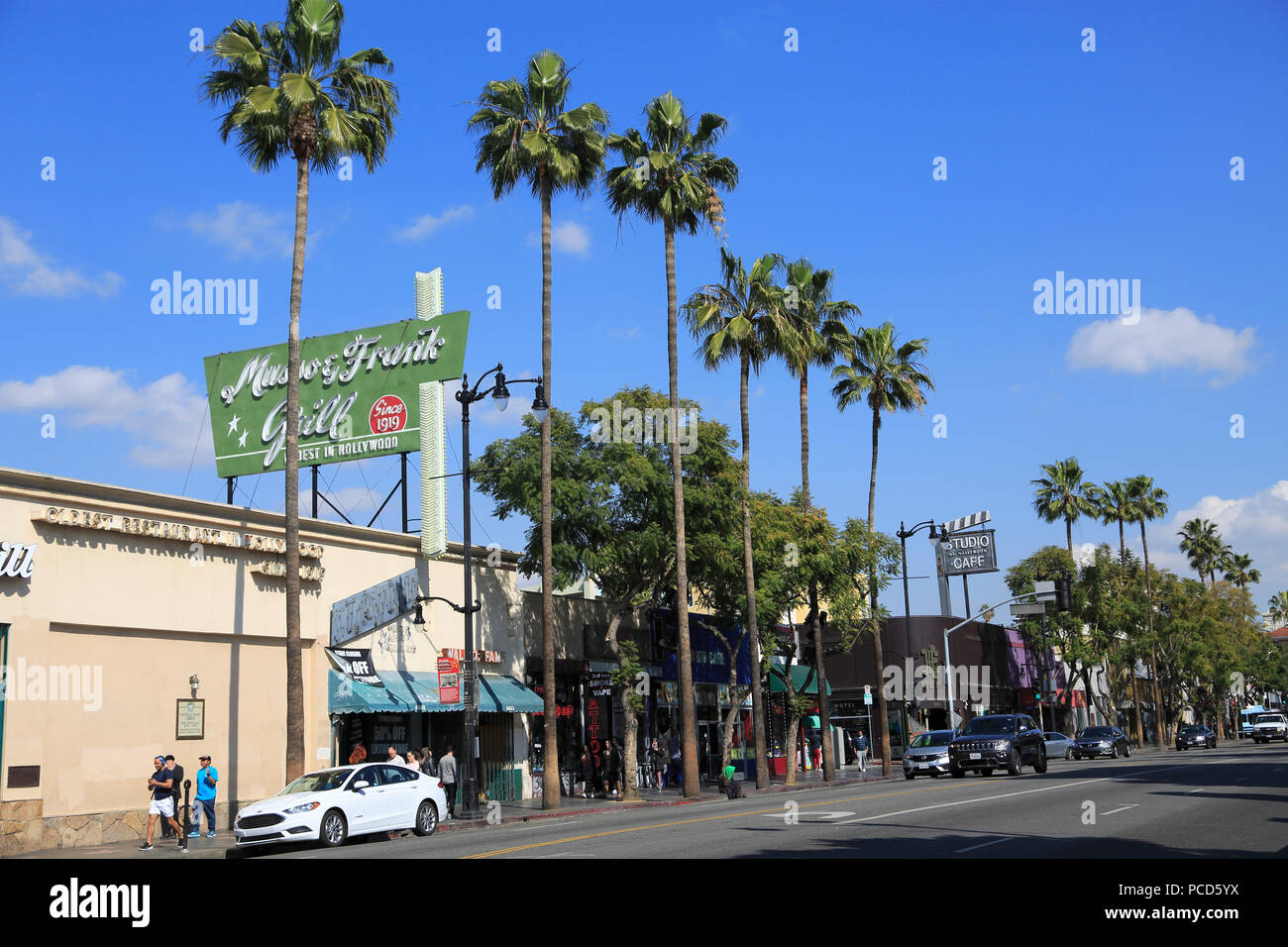 Hollywood Boulevard, Hollywood, Los Angeles, California, United States of America, North America Stock Photo