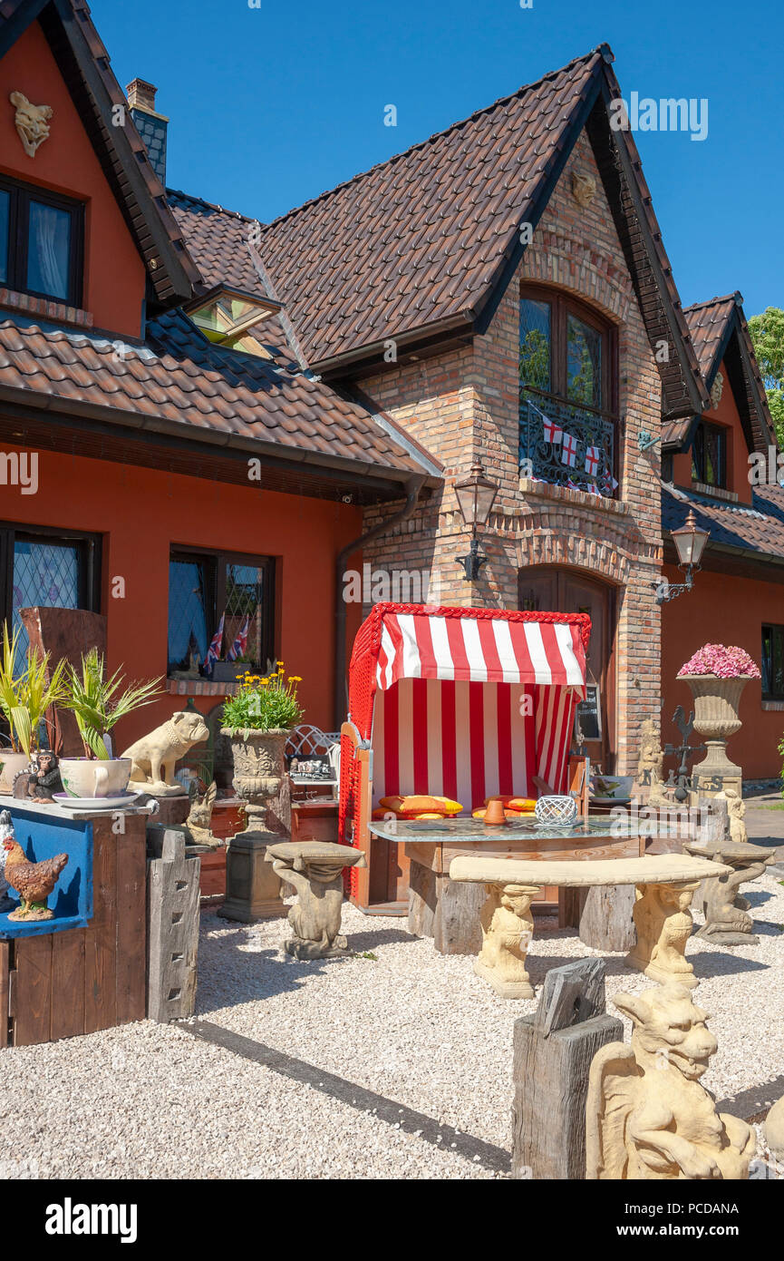 Restaurant and souvenir shop at Cape Arkona, Putgarten, Rügen, Mecklenburg-Vorpommern, Germany, Europe Stock Photo