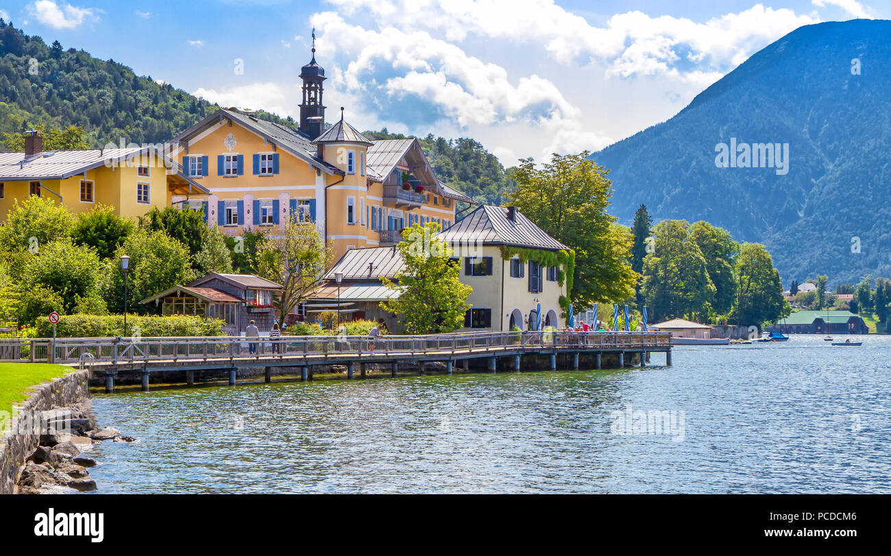 Lake Tegernsee, Bavaria, Germany Stock Photo