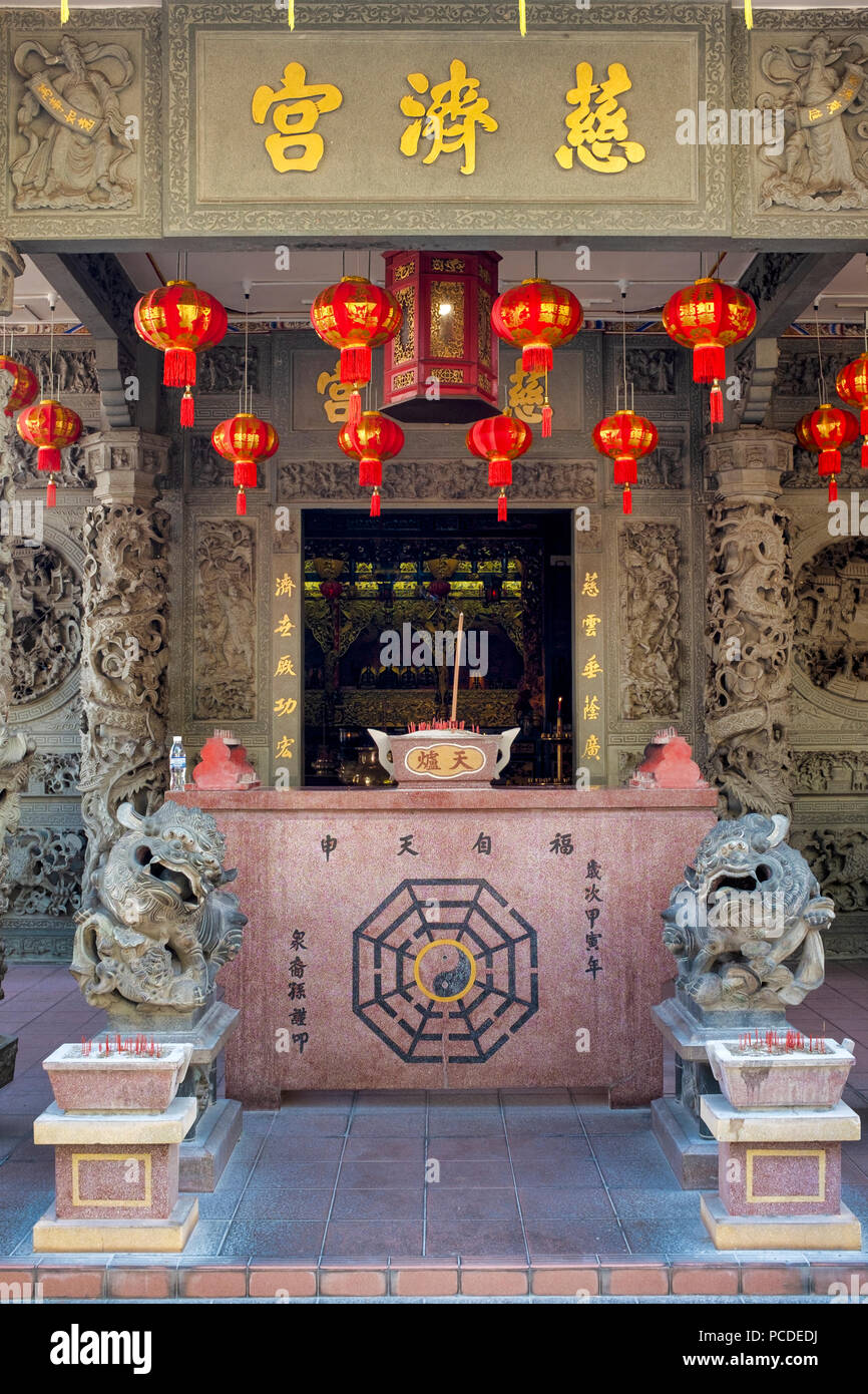 Choo Chai Keong temple, Georgetown, Penang, Malaysia Stock Photo