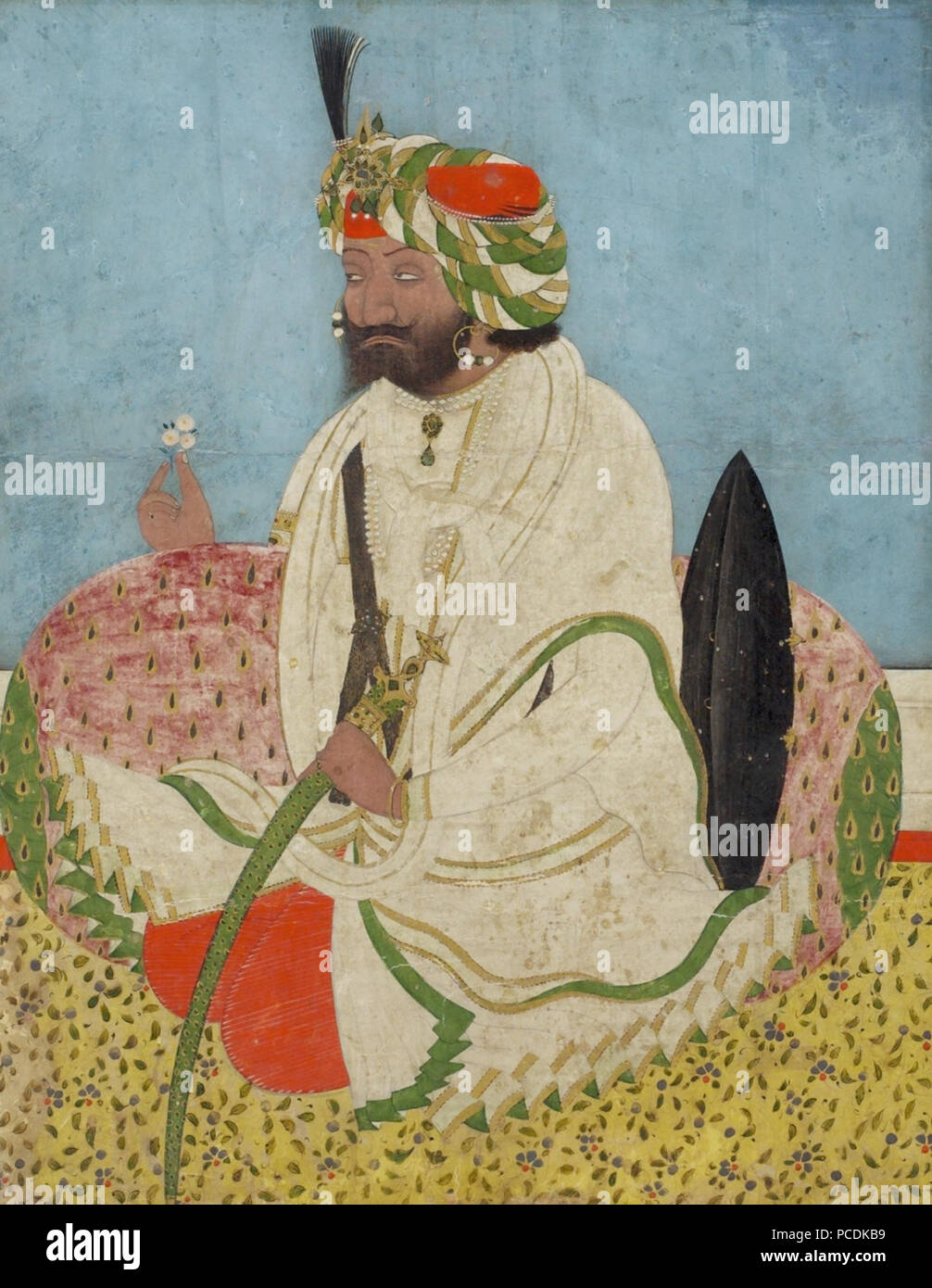 388 Maharaja Gulab Singh of Jammu and Kashmir Stock Photo