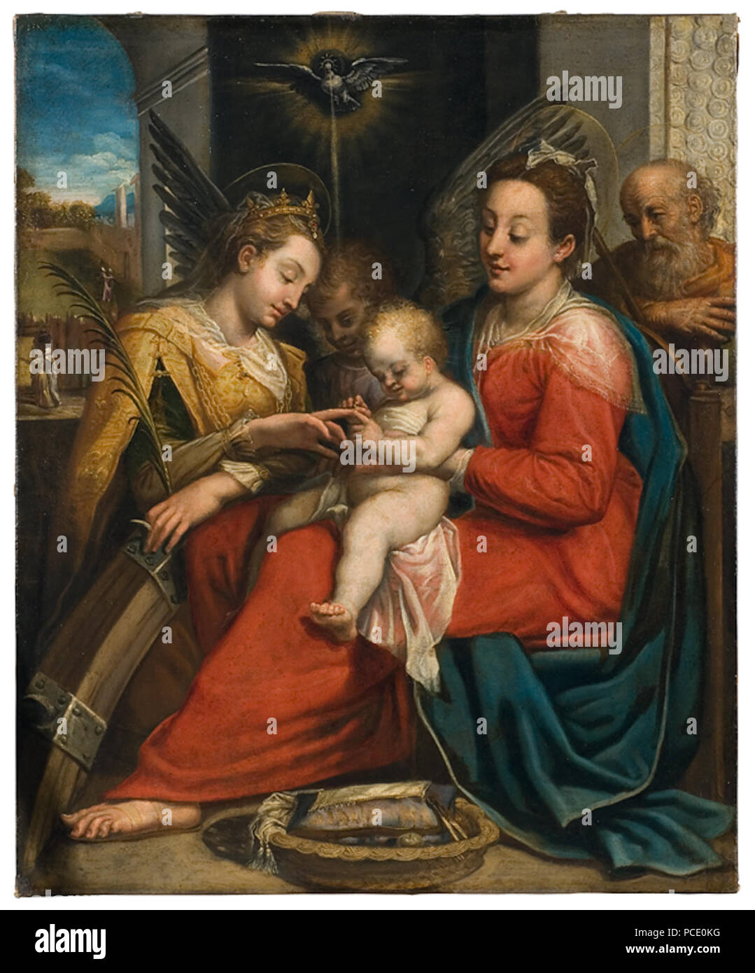 The Mystic Marriage Of St Catherine High Resolution Stock Photography ...