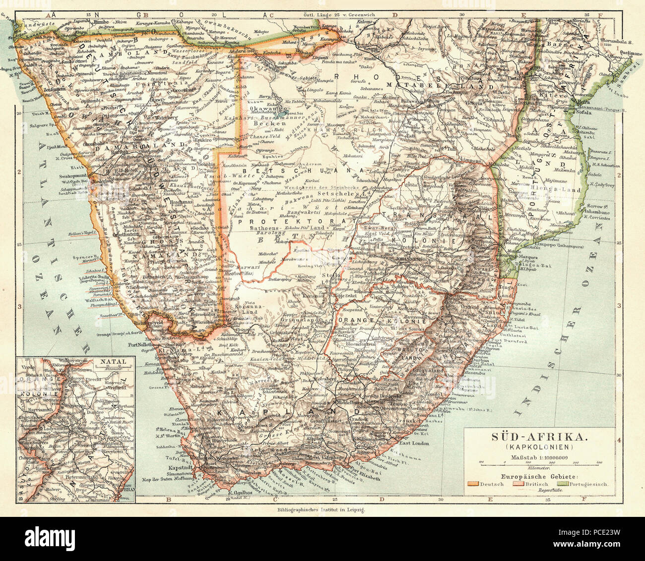 3 096 sudafrika (1905) Stock Photo
