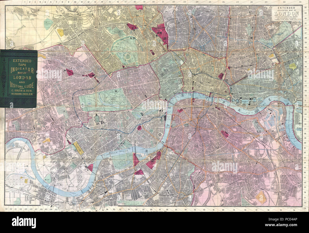 11 1892 Smith's Pocket Map of London, England Geographicus London