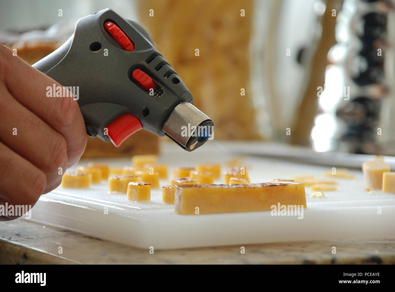 Blow torch food Stock Photo Alamy