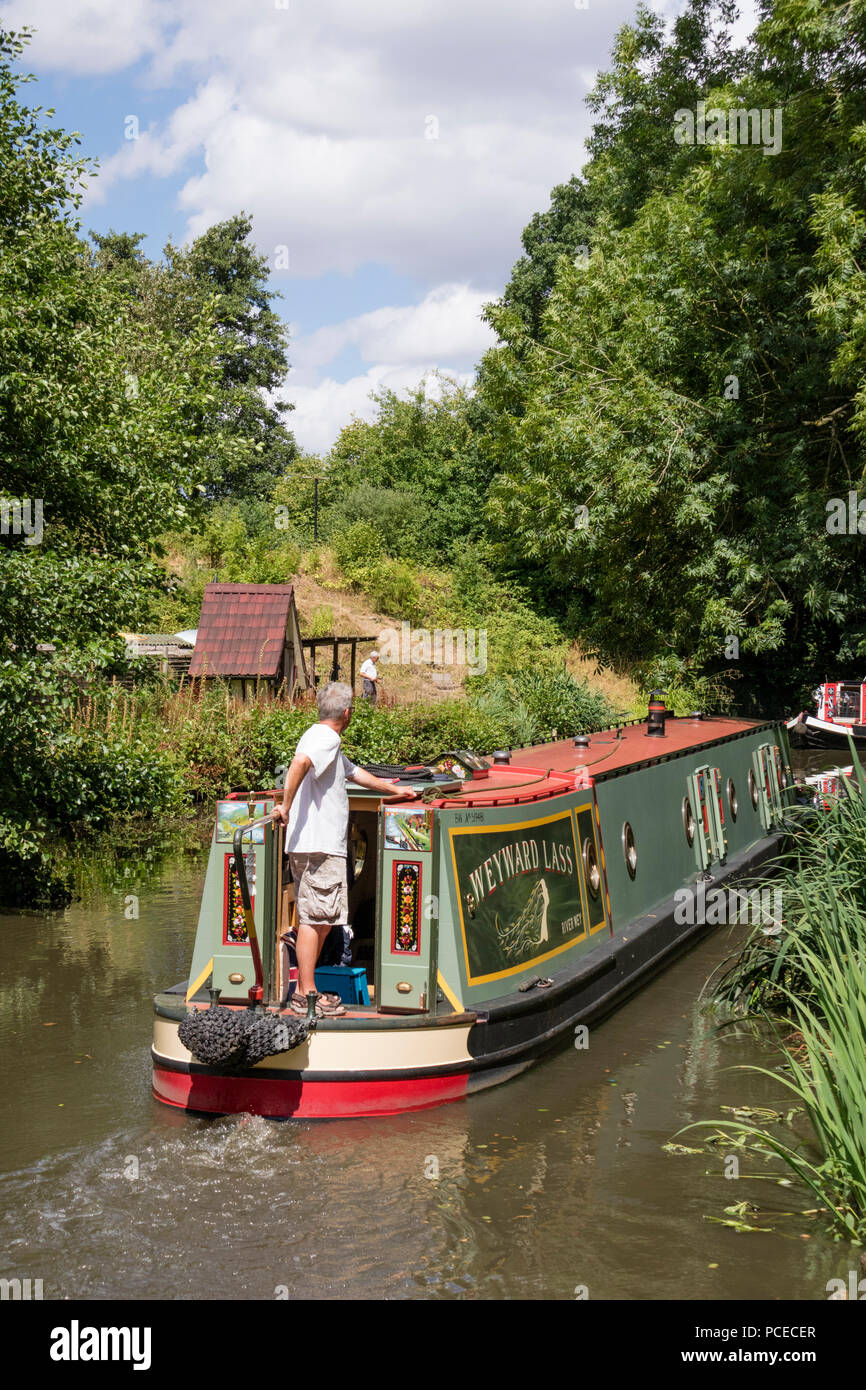 Stratford upon Avon Canal near Lowsonford, Warwickshire, England, UK Stock Photo