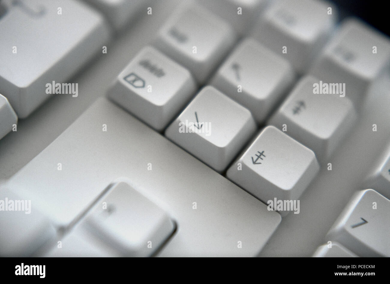 Apple iMac G5 computer keyboard Stock Photo