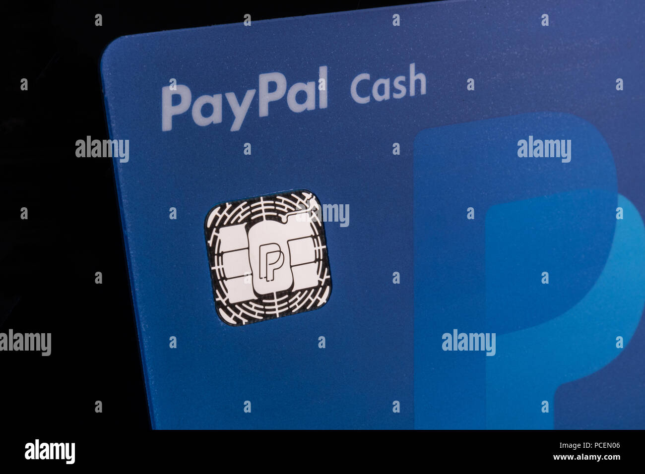 Indianapolis - Circa July 2018: PayPal Debit Cash card. PayPal offers a digital payment platform allowing online and mobile transactions I Stock Photo