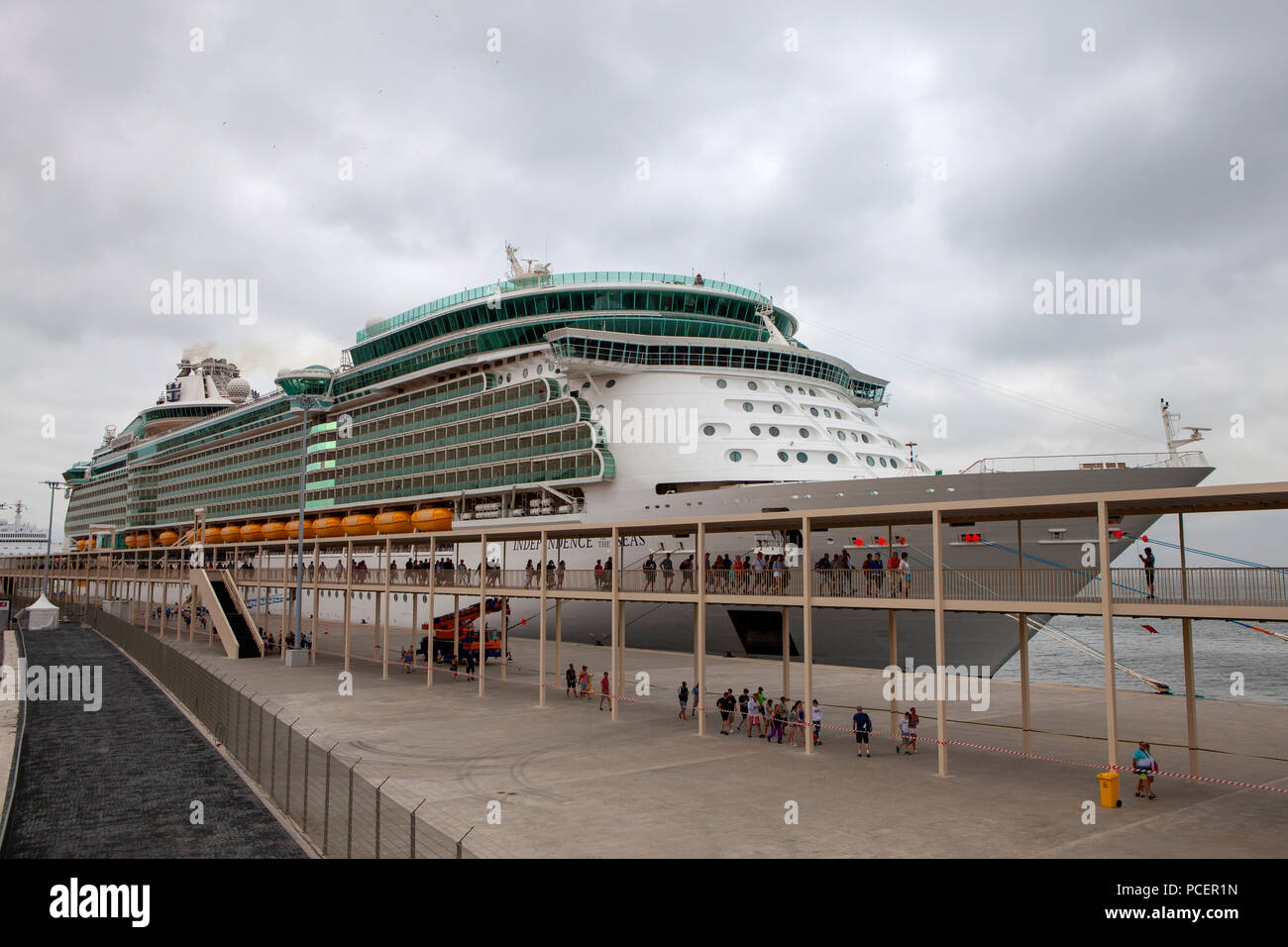 Independence of the Seas, a Freedom class cruise ship operated by the Royal Caribbean cruise