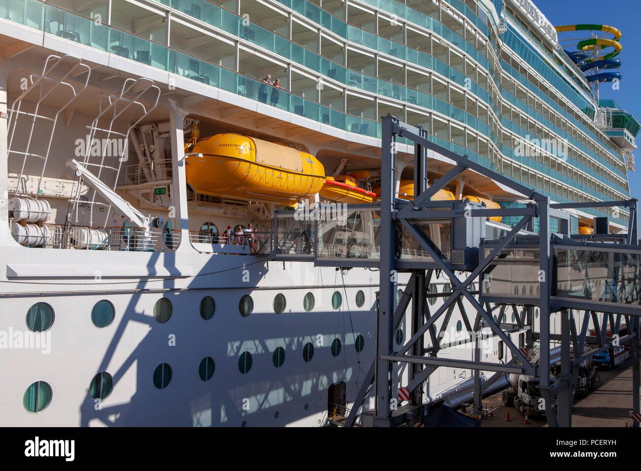 Independence of the Seas, a Freedom class cruise ship operated by the Royal Caribbean cruise