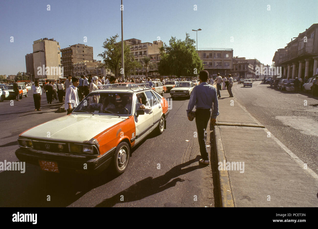 Baghdad, Iraq - October 1995 - Iraqi's of all classes go to