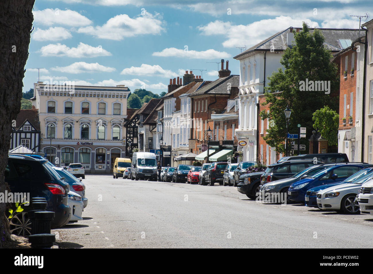 The historic Castle Street in Farnham, Surrey, UK Stock Photo Alamy