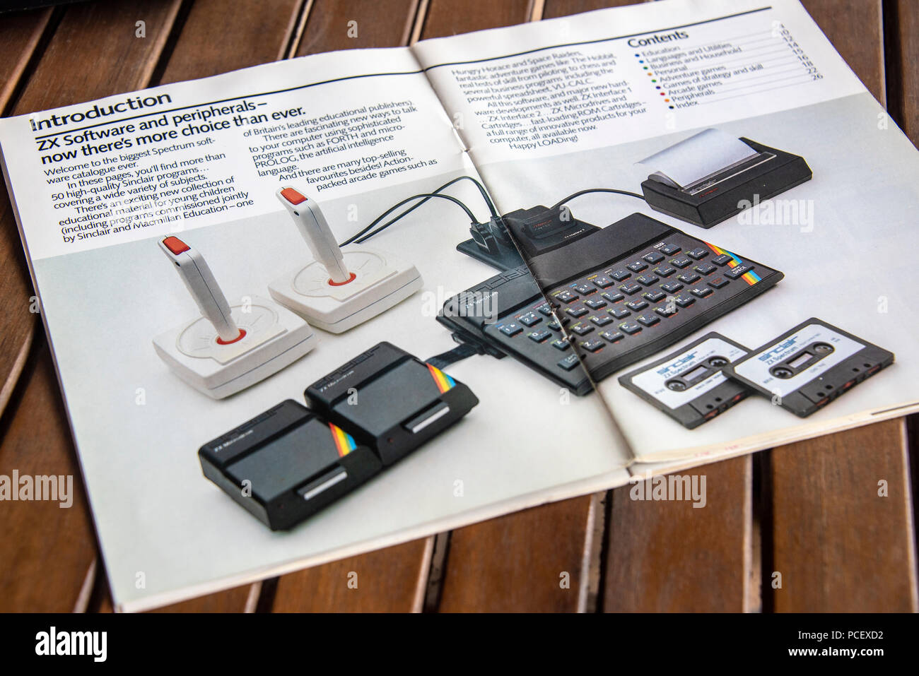 Sinclair Spectrum ZX Manual Stock Photo