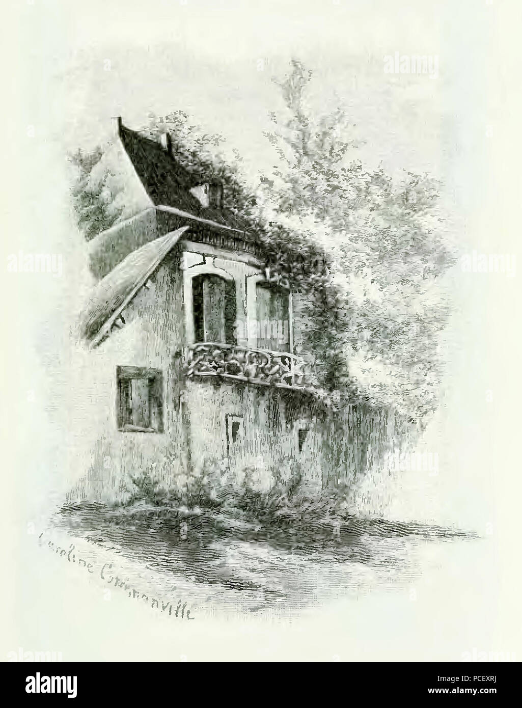 139 Commanville - Souvenirs sur Gustave Flaubert - Illustration p. 61 Stock Photo