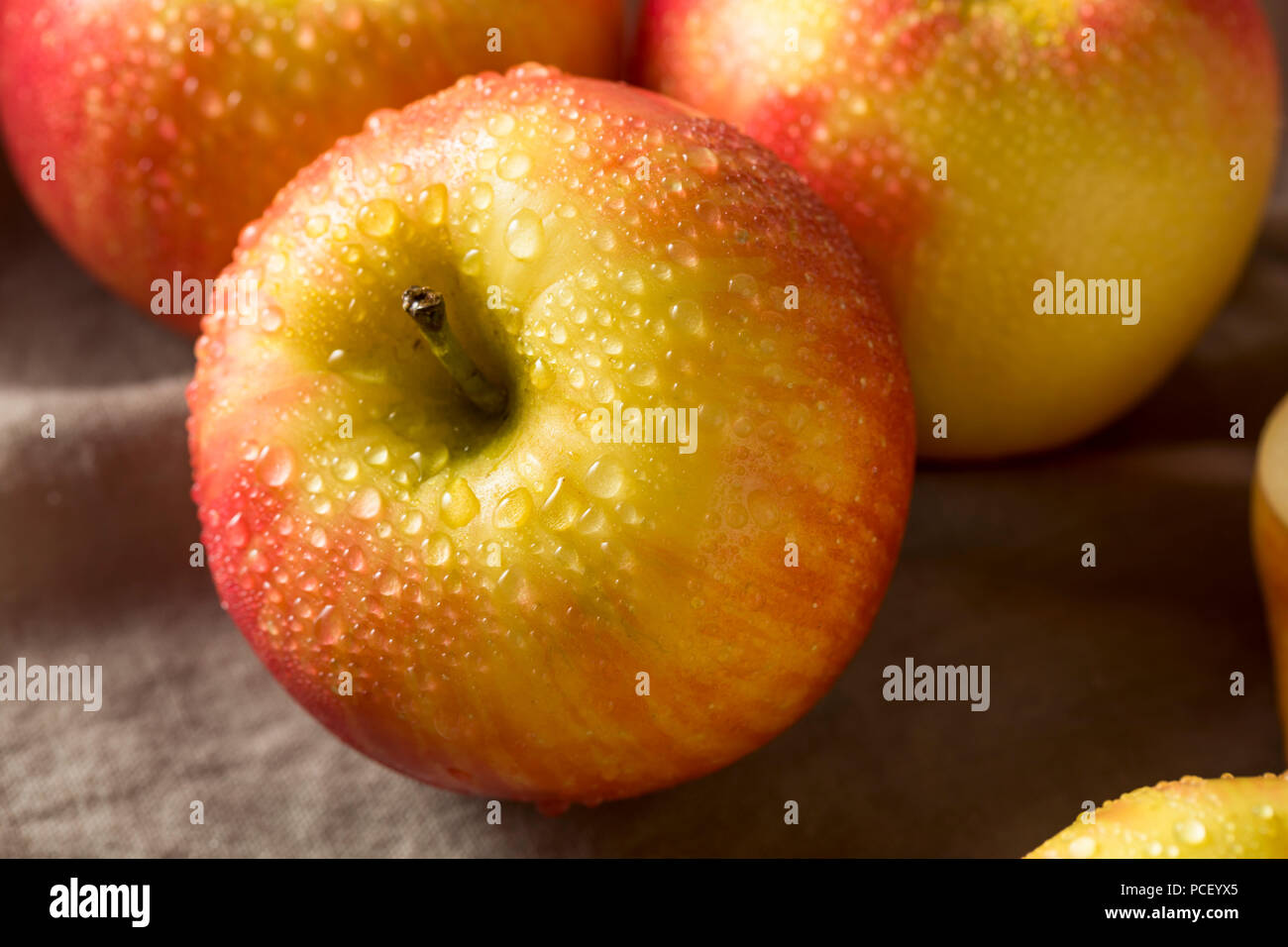 Raw Red Organic Honeycrisp Apples Ready to Eat Stock Photo - Alamy