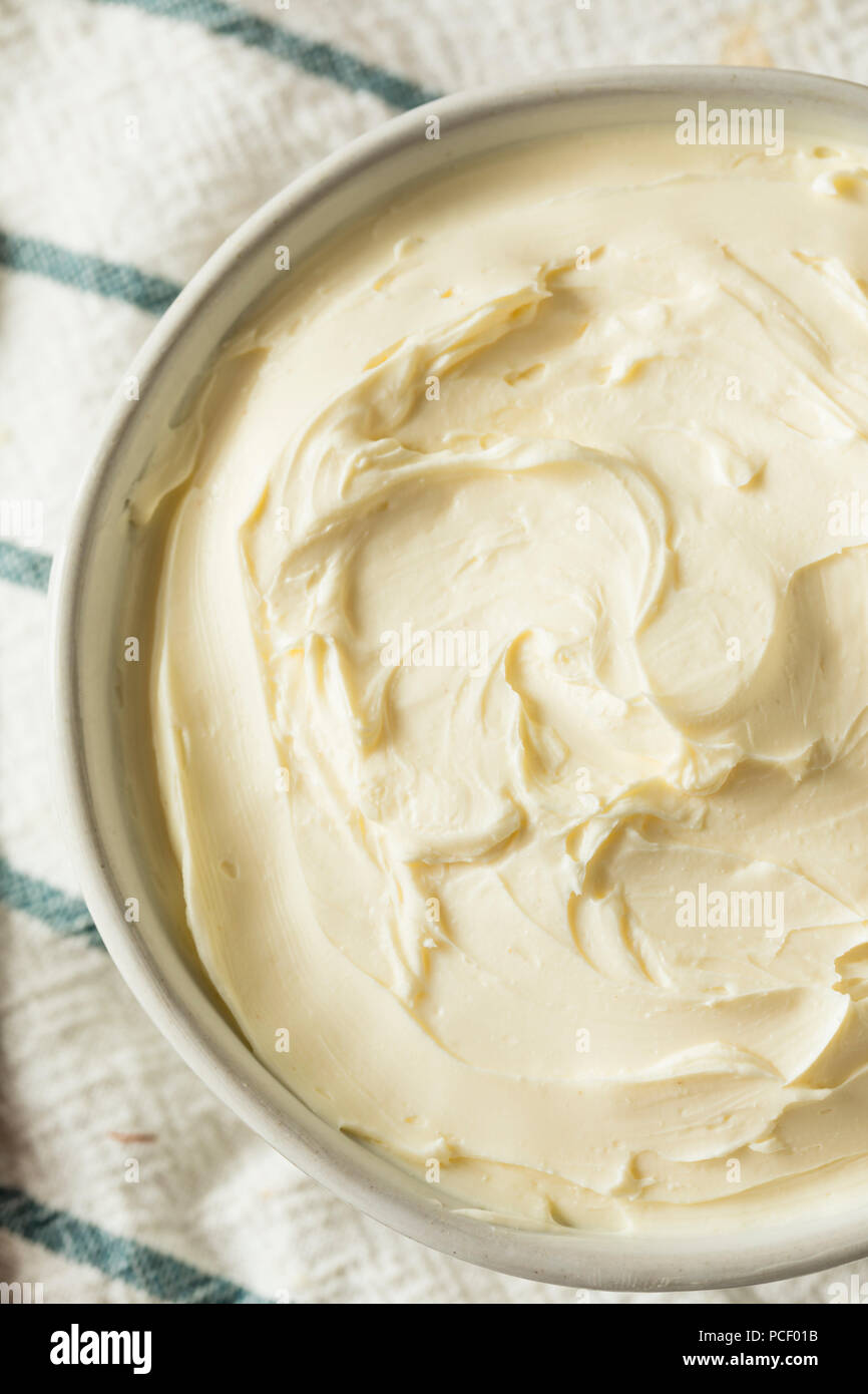 Homemade Low Fat Cream Cheese Spread in a Bowl Stock Photo Alamy