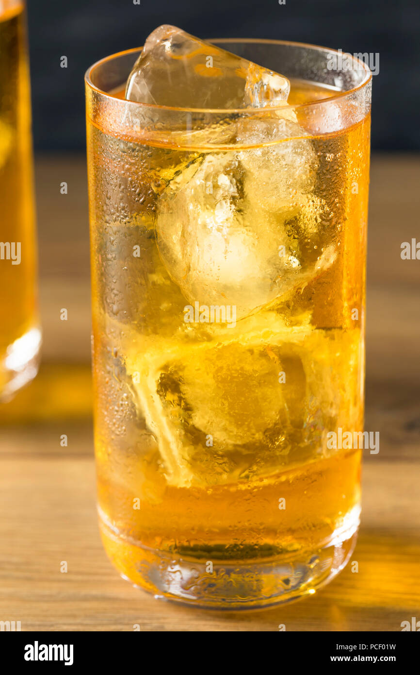 Cold Vodka and Energy Drink Cocktail with Ice Stock Photo Alamy