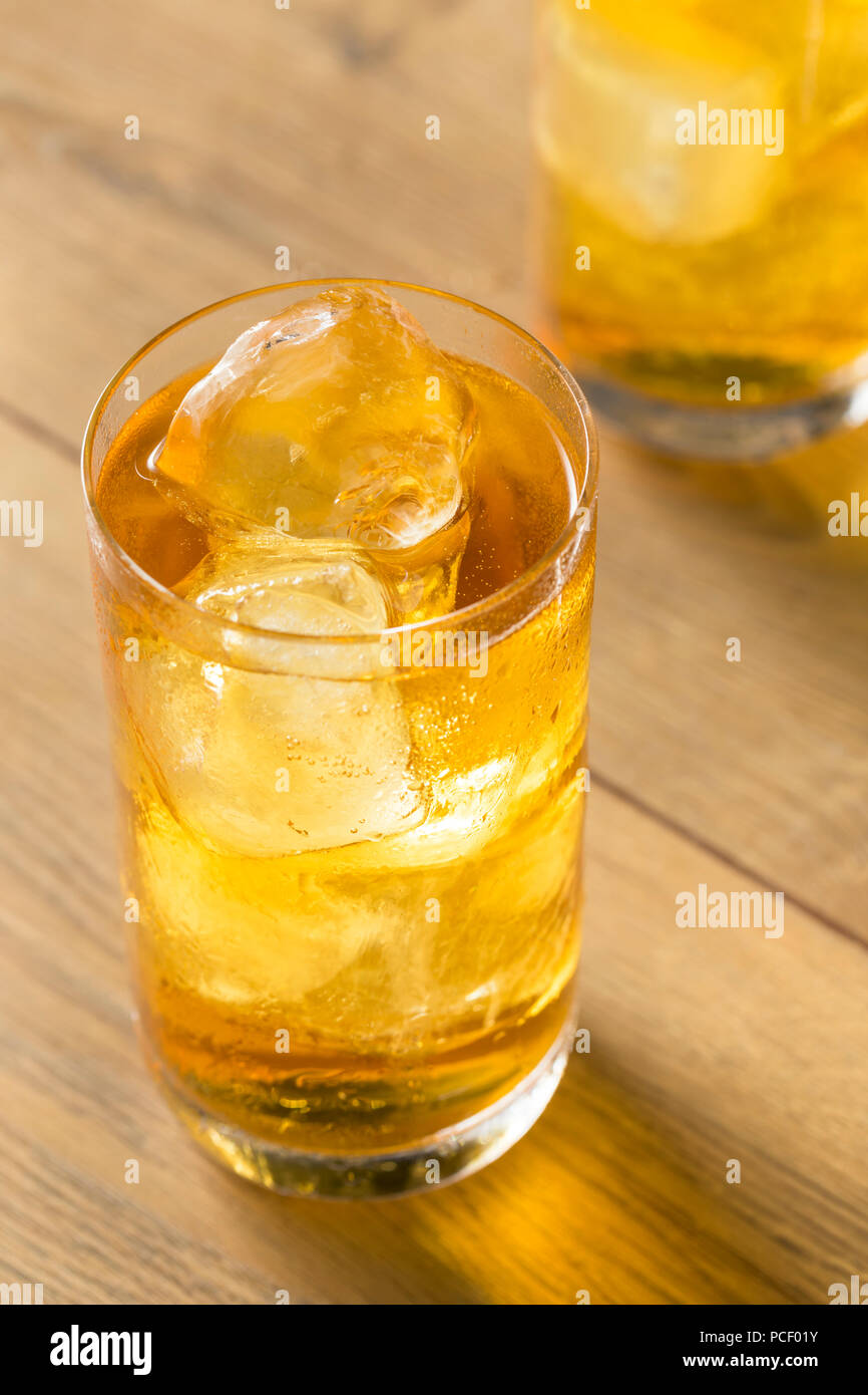 Cold Vodka and Energy Drink Cocktail with Ice Stock Photo - Alamy